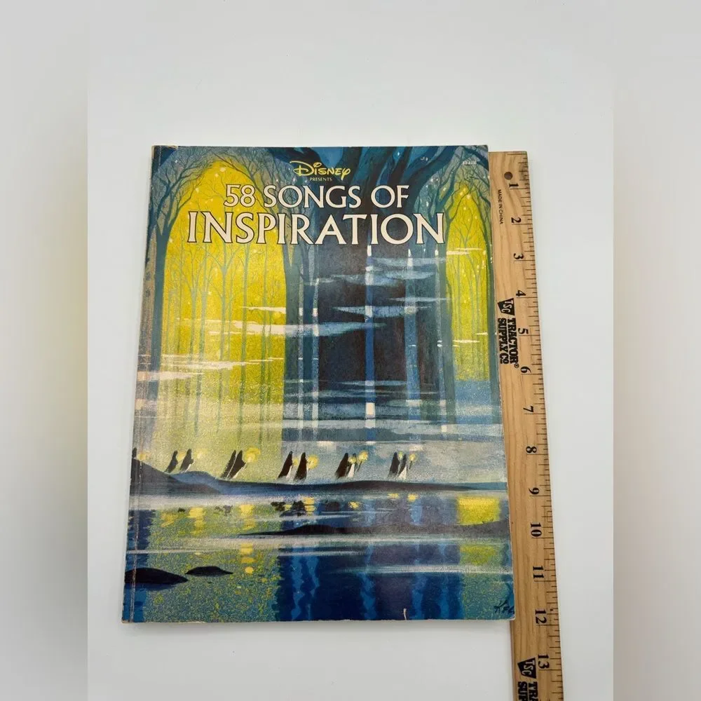 Disney Presents: 58 Songs of Inspiration -Vintage Sheet Music Folio (1979) | GUC